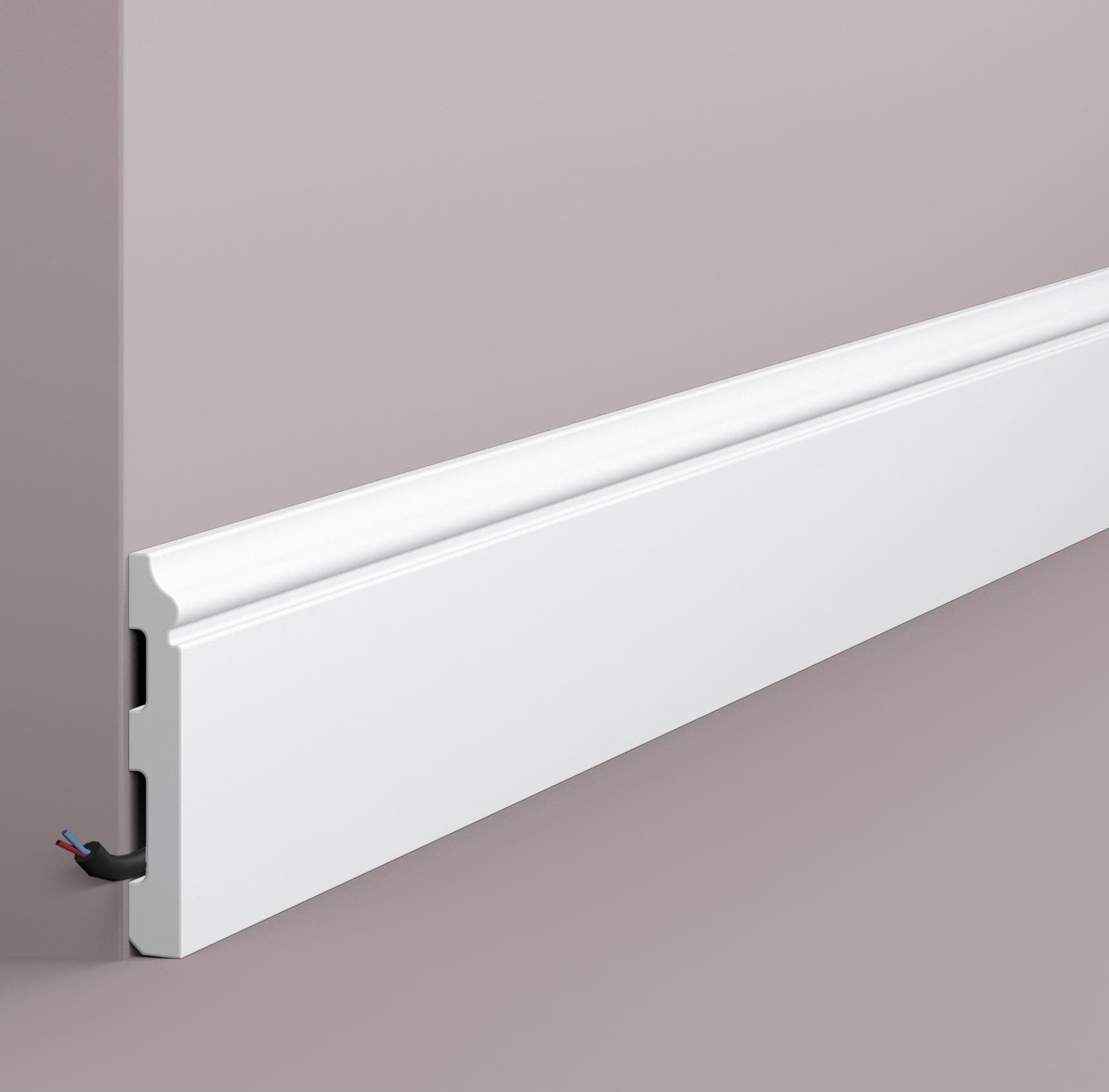 Плинтус под покраску NMC Wallstyl FL1 2000×80×12